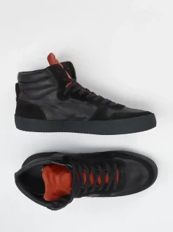 Archivio 22 – High-Top Sneaker aus Kalbleder schwarz