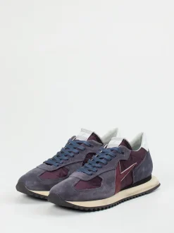 Archivio 22 – Sneaker aus Veloursleder Schiefergrau