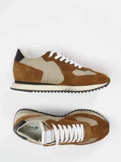 Archivio 22 – Sneaker aus Veloursleder rostbraun