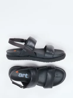 Art – Sandalette aus Kalbleder in Schwarz