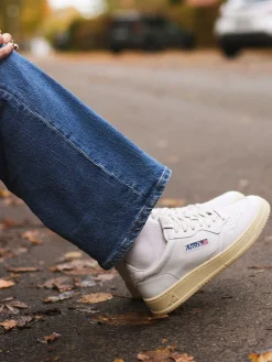 Autry – Low-Top Sneaker aus Kalbleder Weiß