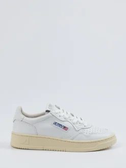 Autry – Low-Top Sneaker aus Kalbleder Weiß