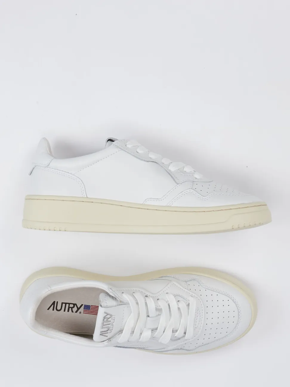 Autry – Low-Top Sneaker aus Kalbleder Weiß