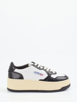Autry – Plateau-Sneaker aus Leder Weiß