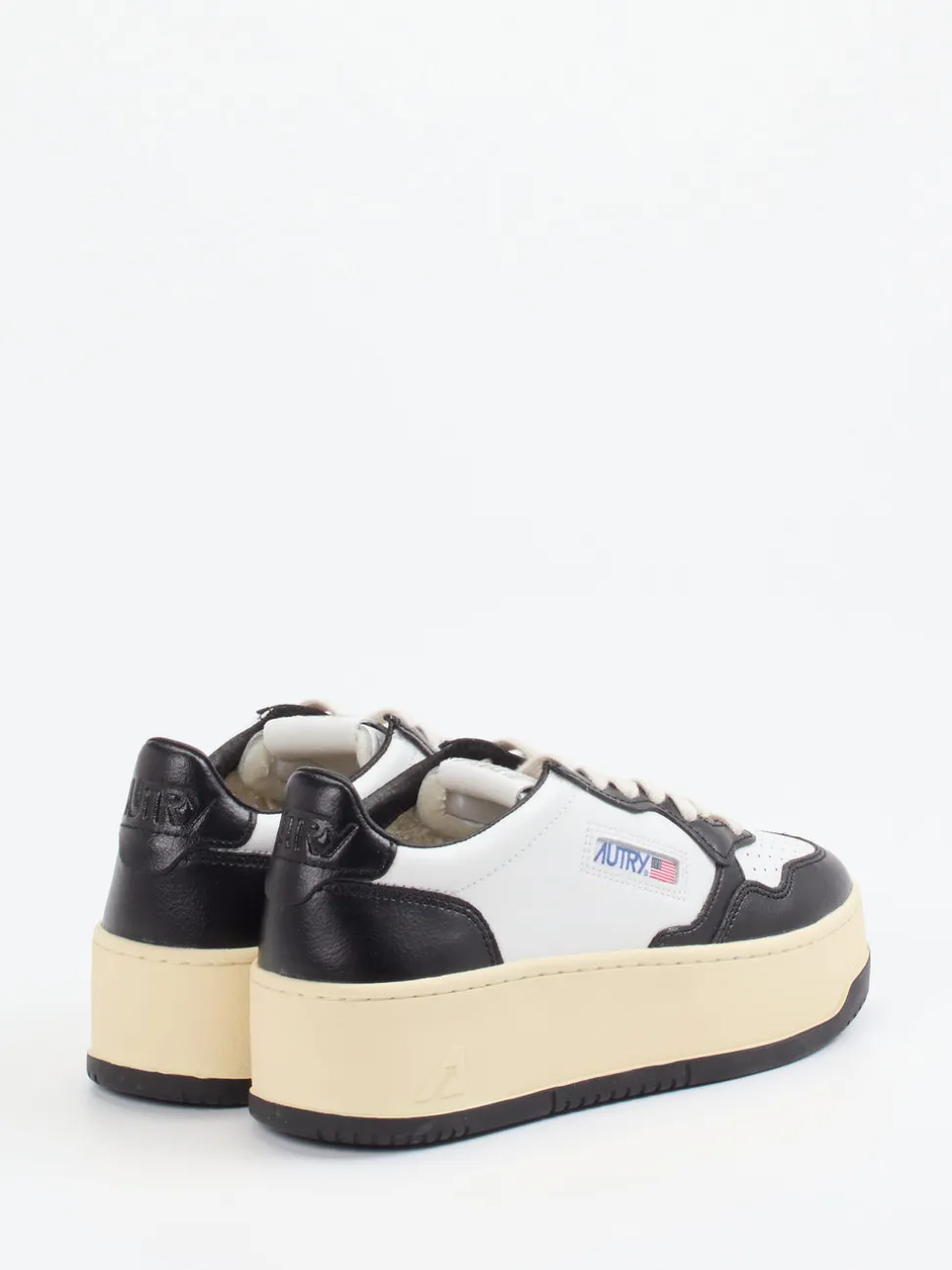 Autry – Plateau-Sneaker aus Leder Weiß