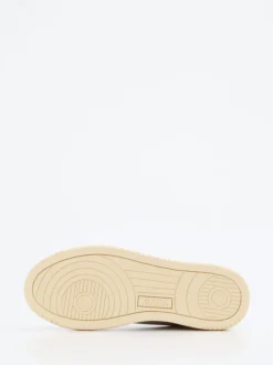 Autry – Platform-Sneaker aus Leder weiß-beige