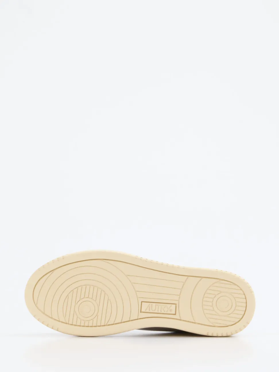 Autry – Platform-Sneaker aus Leder weiß-beige