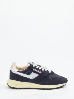 Autry – Retro-Sneaker aus Velour/Textil in Blau