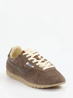 Autry – Retro-Sneaker aus Veloursleder braun