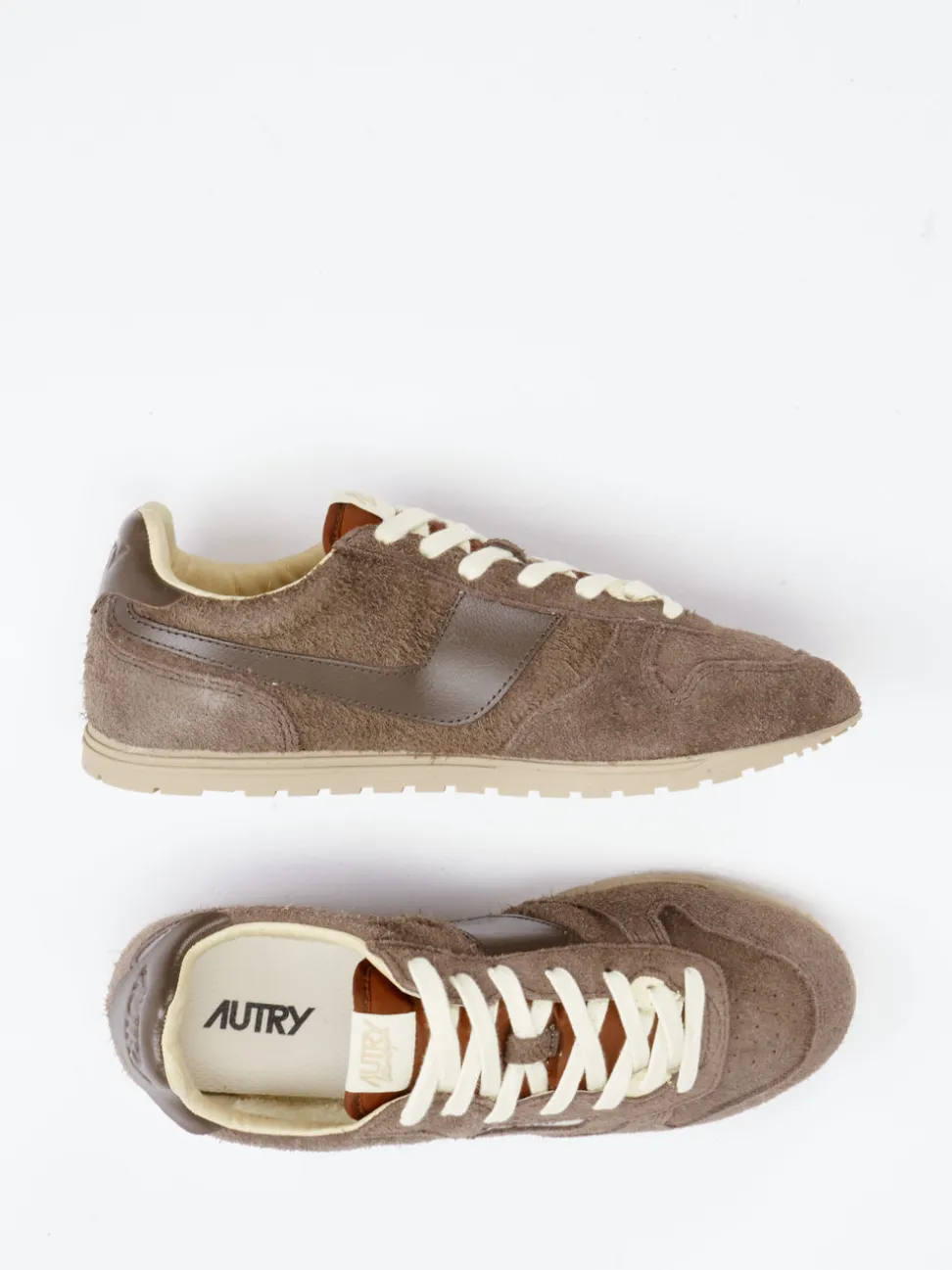 Autry – Retro-Sneaker aus Veloursleder braun