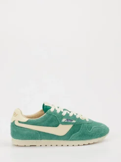 Autry – Retro-Sneaker aus Veloursleder grün