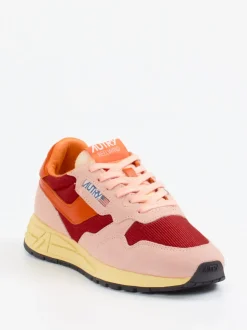 Autry – Retro-Sneaker aus Veloursleder Blassrosa