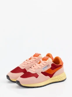 Autry – Retro-Sneaker aus Veloursleder Blassrosa
