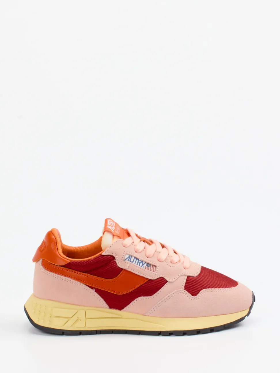 Autry – Retro-Sneaker aus Veloursleder Blassrosa