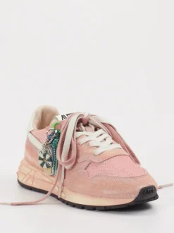 Autry – Retro-Sneaker aus Veloursleder rosa