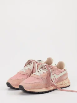 Autry – Retro-Sneaker aus Veloursleder rosa