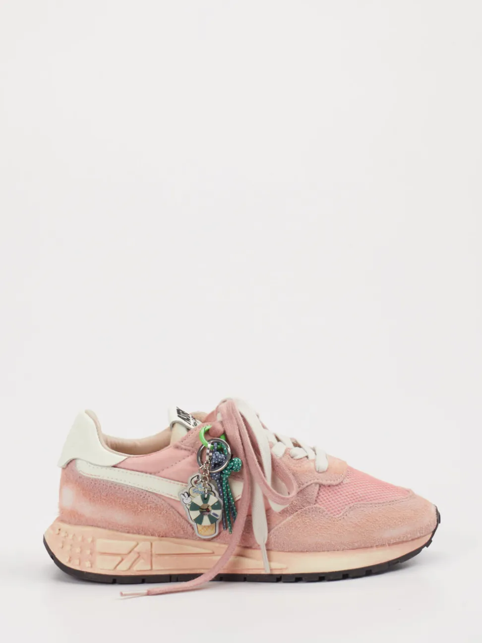 Autry – Retro-Sneaker aus Veloursleder rosa