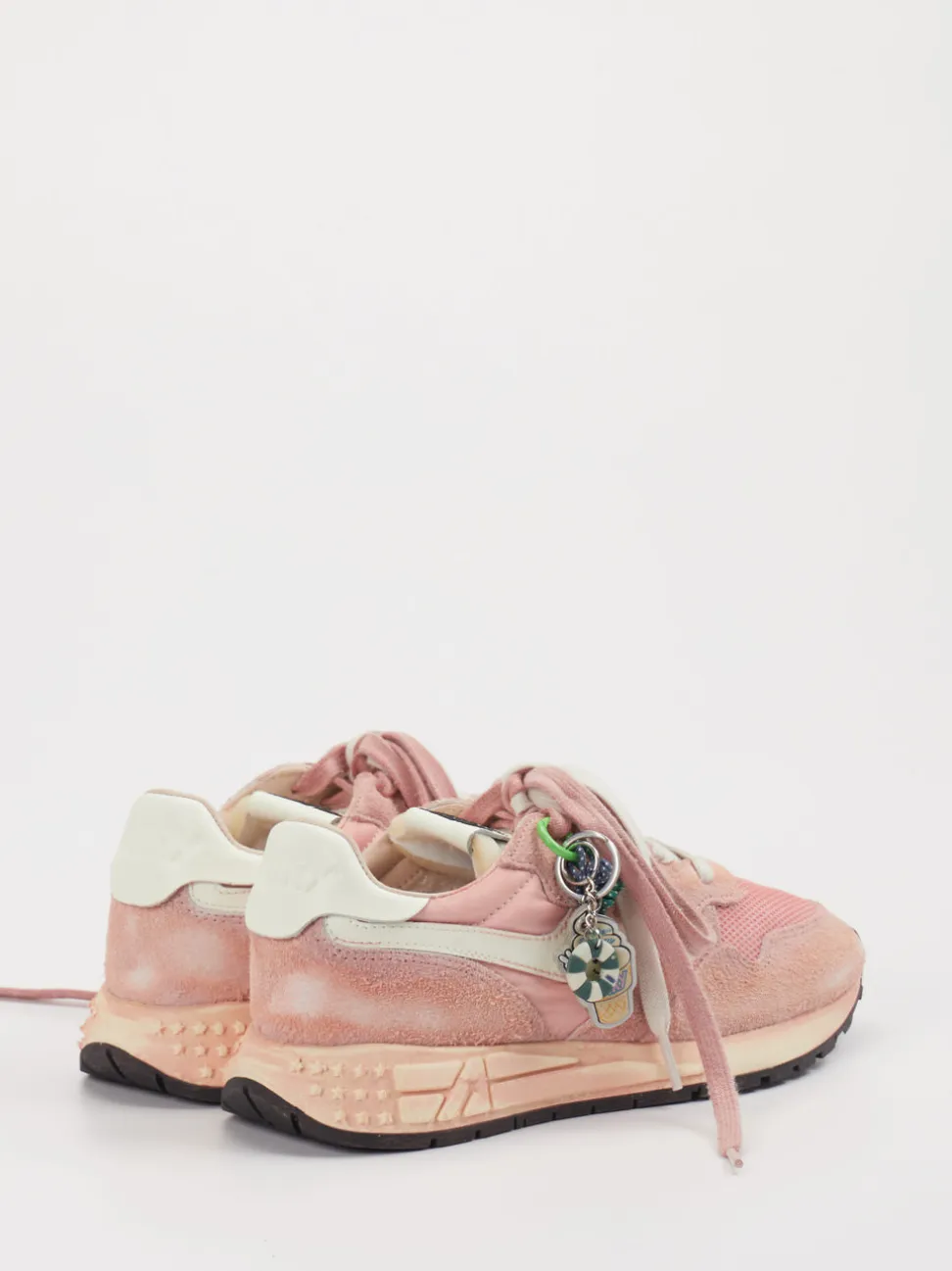 Autry – Retro-Sneaker aus Veloursleder rosa