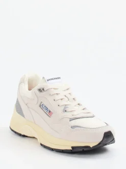 Autry – Retro-Sneaker aus Veloursleder und Mesh Beige