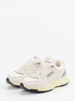 Autry – Retro-Sneaker aus Veloursleder und Mesh Beige
