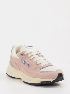 Autry – Retro-Sneaker aus Veloursleder in Altrosa