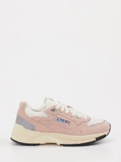 Autry – Retro-Sneaker aus Veloursleder in Altrosa