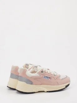 Autry – Retro-Sneaker aus Veloursleder in Altrosa