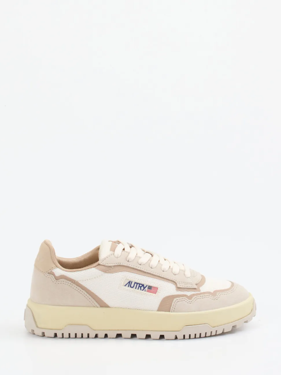 Autry – Sneaker aus Canvas und Leder Beige