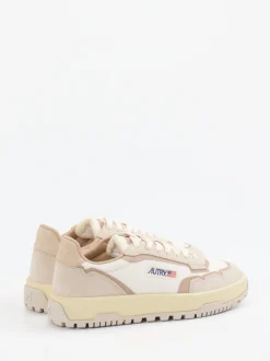 Autry – Sneaker aus Canvas und Leder Beige