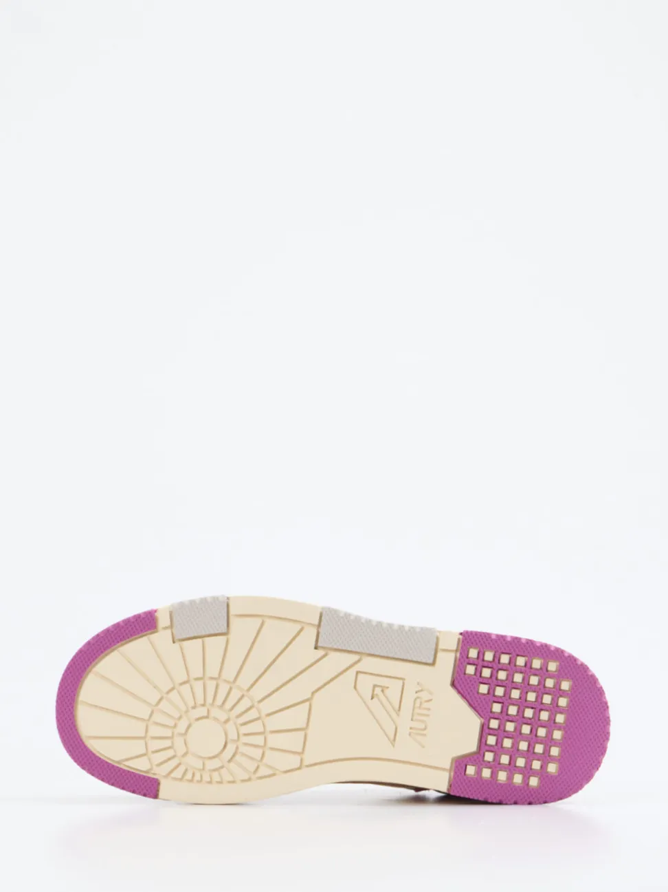 Autry – Sneaker aus Kalbleder Cremeweiß-Pink