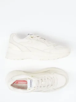 Autry – Sneaker aus Kalbleder und Mesh cremeweiß