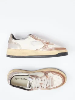 Autry – Sneaker aus Leder in Roségold-Finish