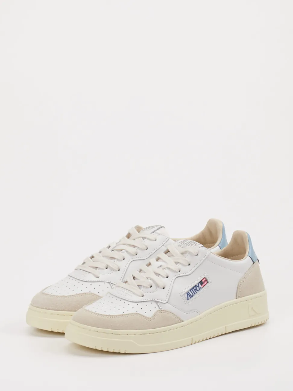 Autry – Sneaker aus Leder Veloursmix Weiß