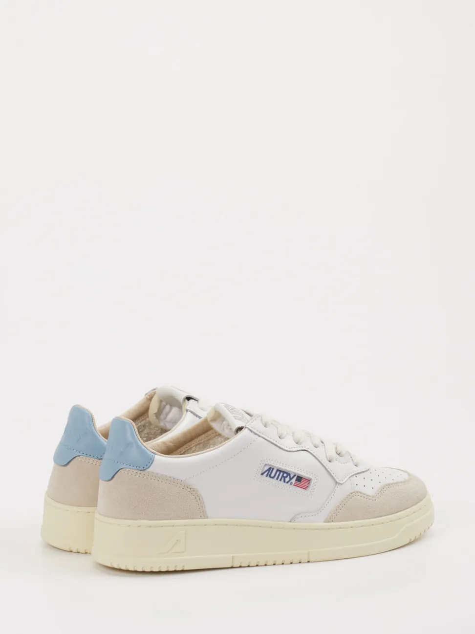 Autry – Sneaker aus Leder Veloursmix Weiß