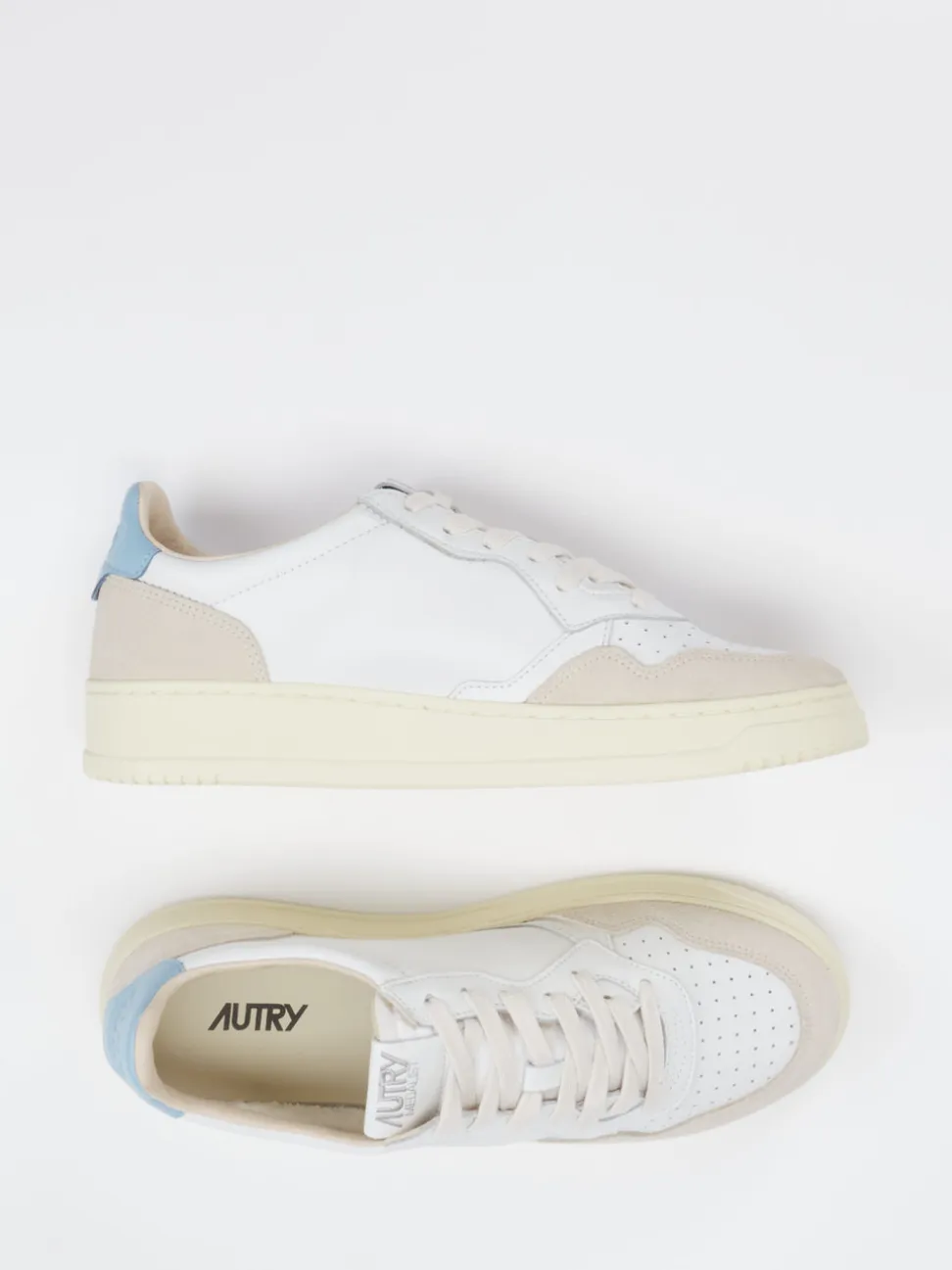 Autry – Sneaker aus Leder Veloursmix Weiß