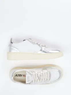Autry – Sneaker aus Leder in Metallic-Optik