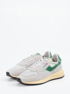 Autry – Sneaker aus Leder-Mix in Hellgrau