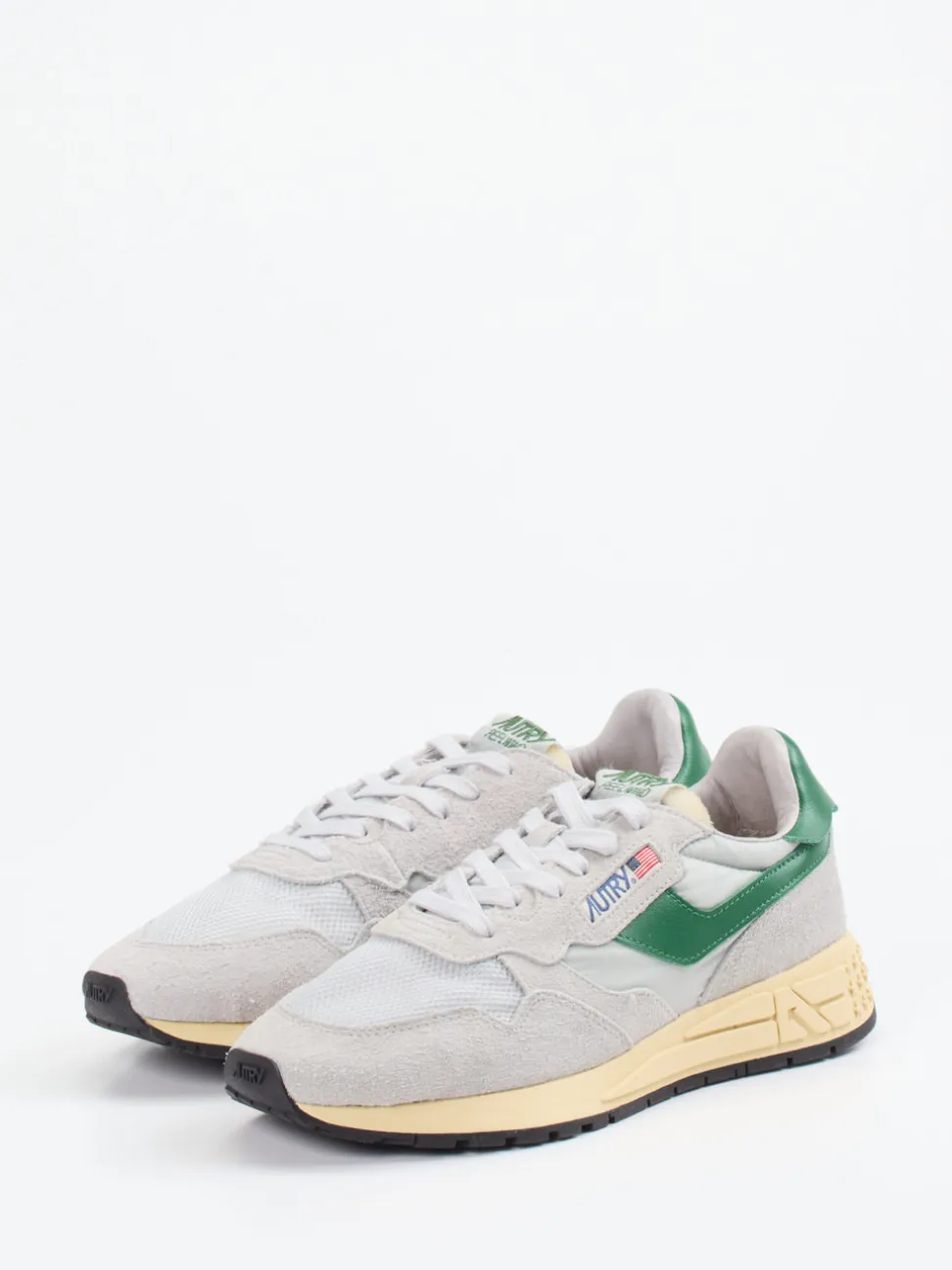 Autry – Sneaker aus Leder-Mix in Hellgrau