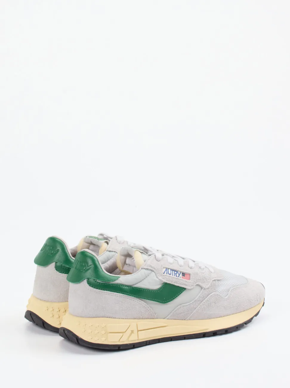Autry – Sneaker aus Leder-Mix in Hellgrau