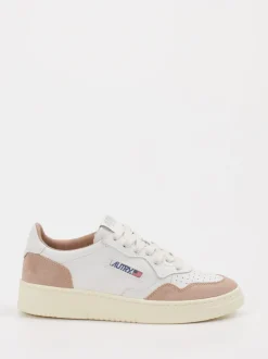 Autry – Sneaker aus Leder-Mix in Offwhite