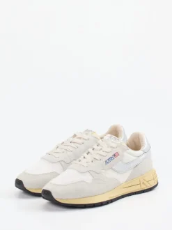 Autry – Sneaker aus Leder-Mesh-Mix in Beige