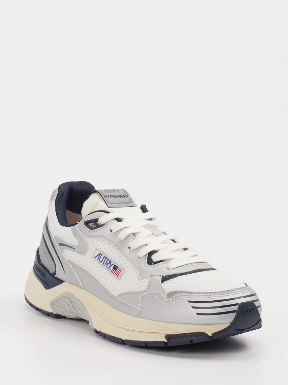 Autry – Sneaker aus Mesh und Synthetikleder Off-White