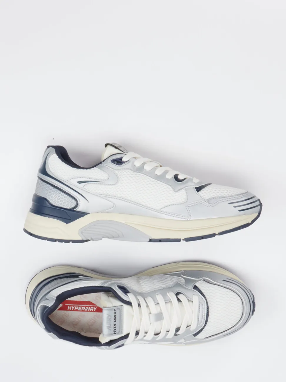 Autry – Sneaker aus Mesh und Synthetikleder Off-White