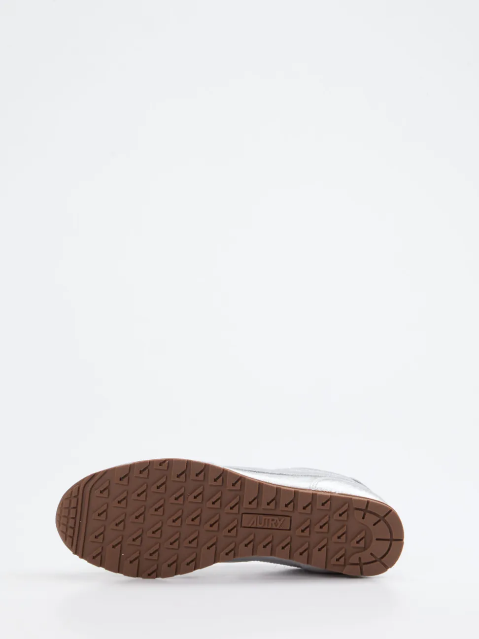Autry – Sneaker aus Metallicleder silberfarben