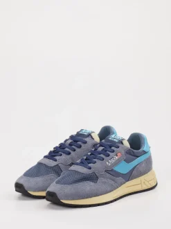 Autry – Sneaker aus Velour/Textil in Blau