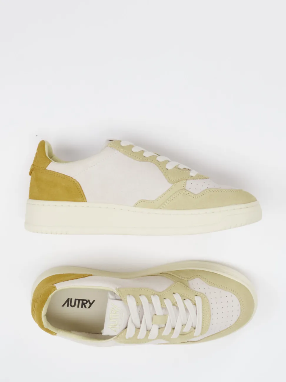Autry – Sneaker aus Veloursleder Beige