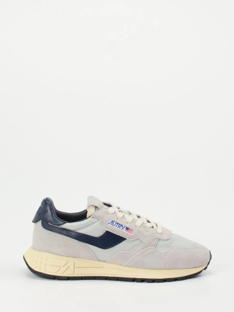 Autry – Sneaker aus Veloursleder und Nylon hellgrau