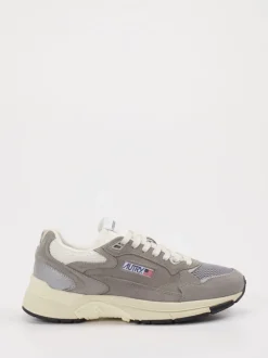 Autry – Sneaker aus Veloursleder und Mesh grau