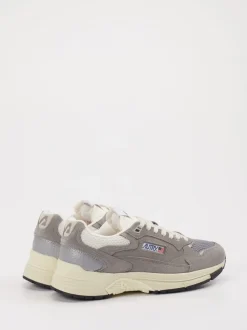 Autry – Sneaker aus Veloursleder und Mesh grau