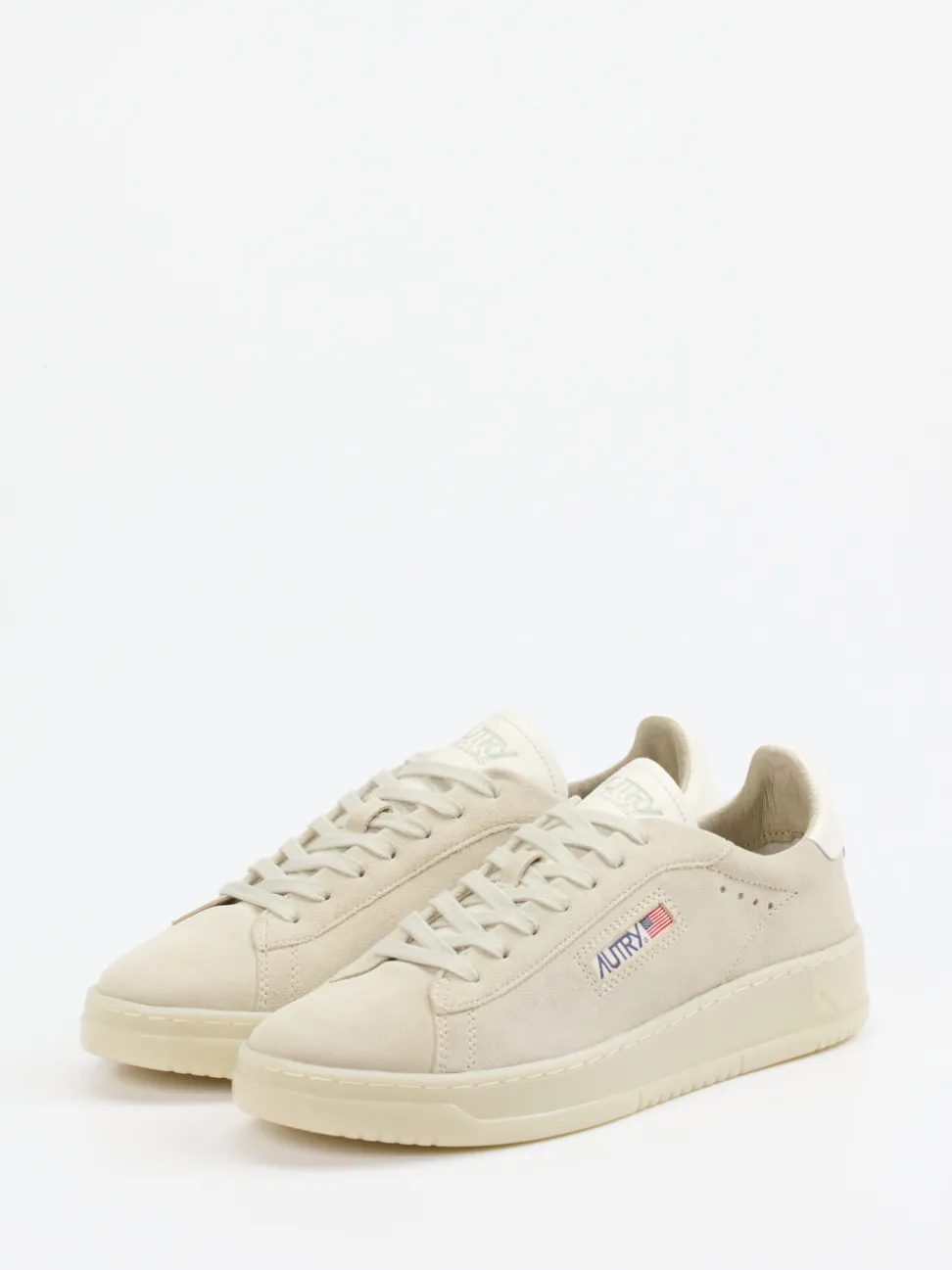 Autry – Sneaker aus Veloursleder in Beige